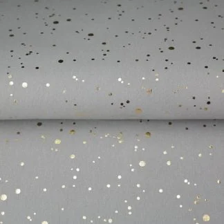 trikookangas foil kultapisara harmaa