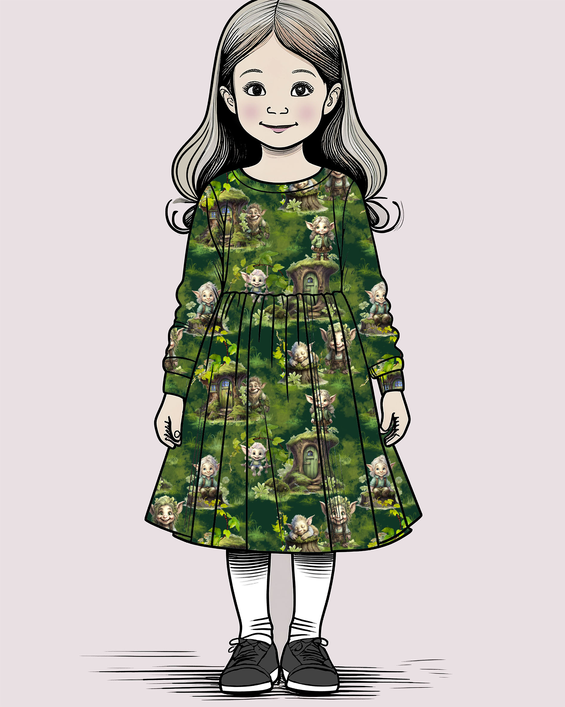 Trikoo: Peikkometsä, tummanvihreä - Image 2