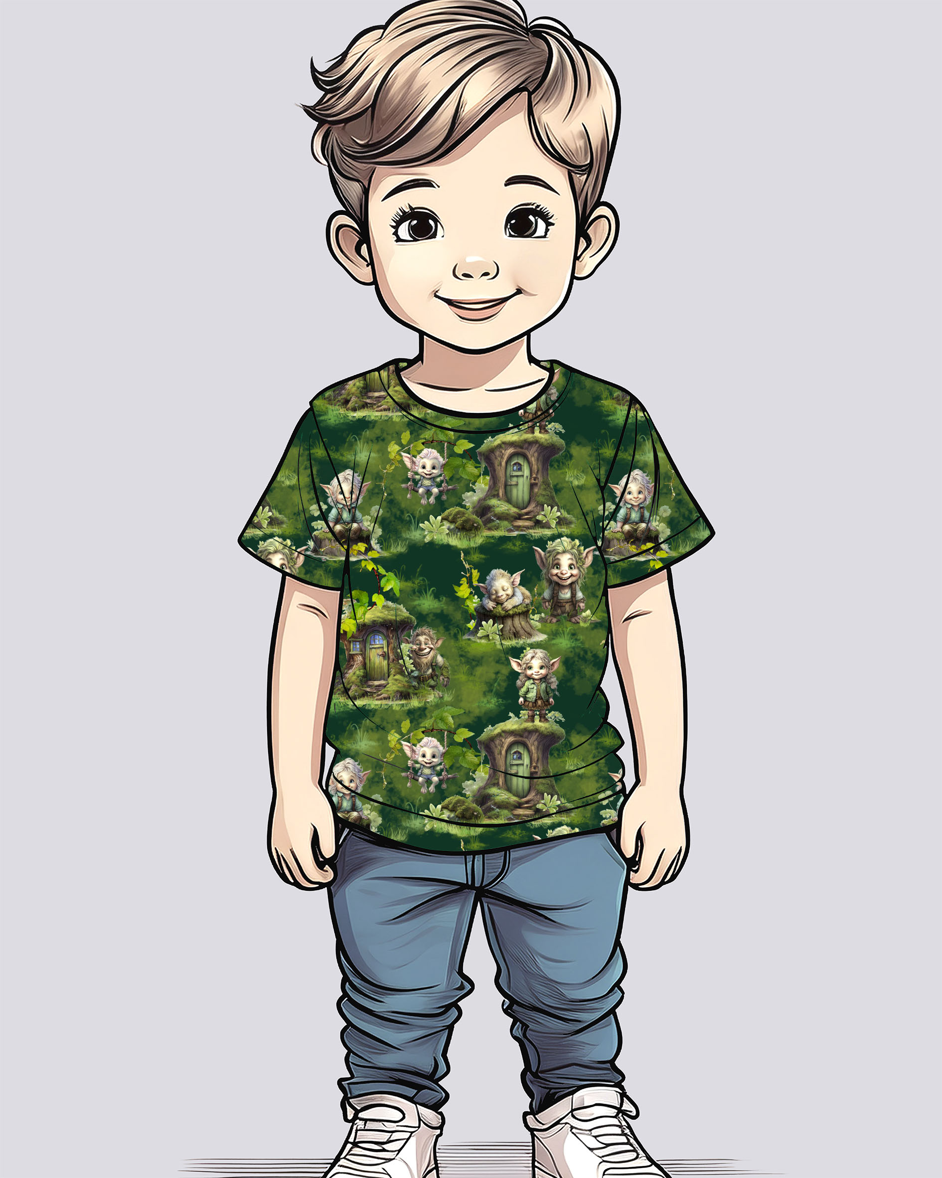 Trikoo: Peikkometsä, tummanvihreä - Image 3