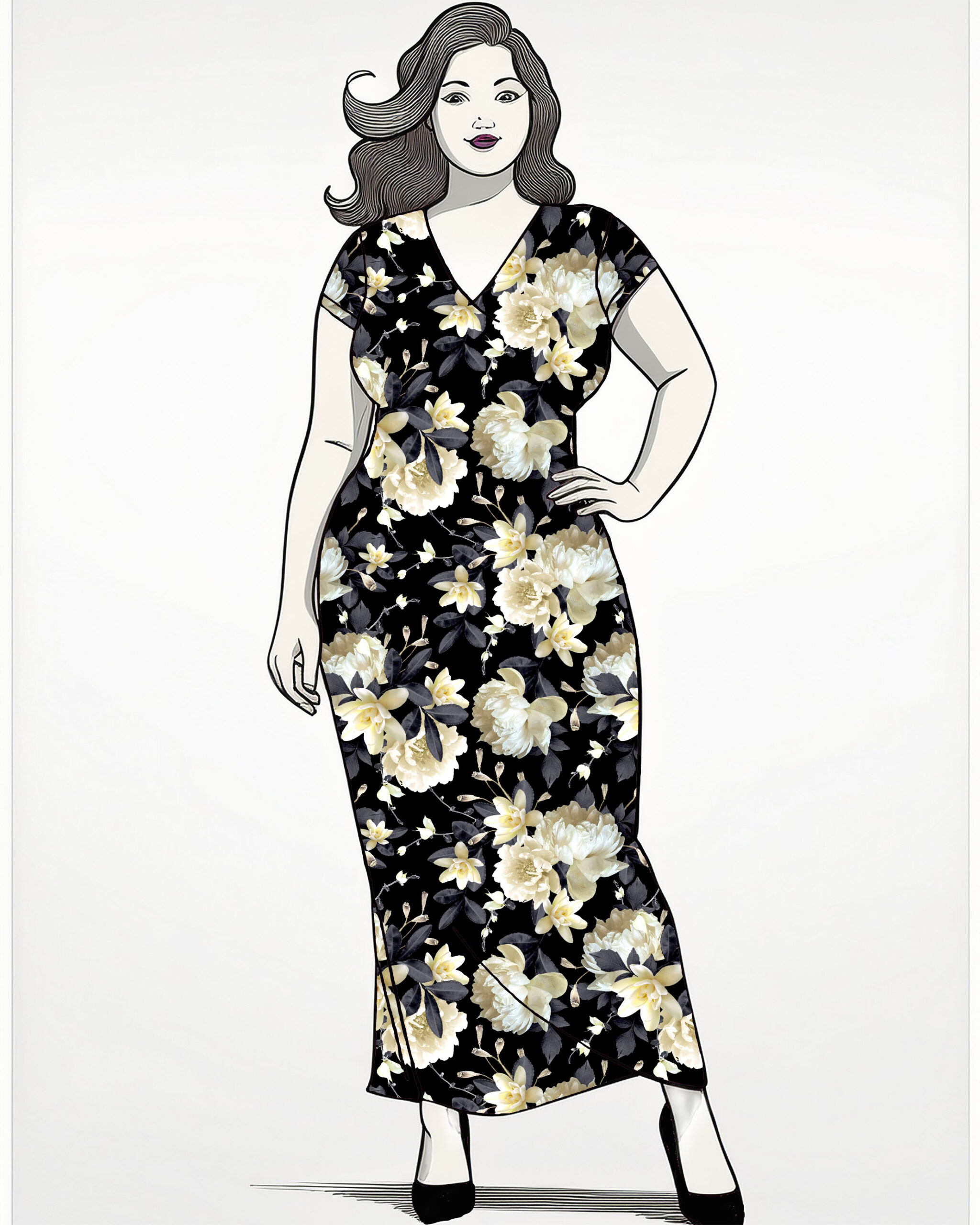 Trikoo: Yönkukat, keltamusta - Image 4