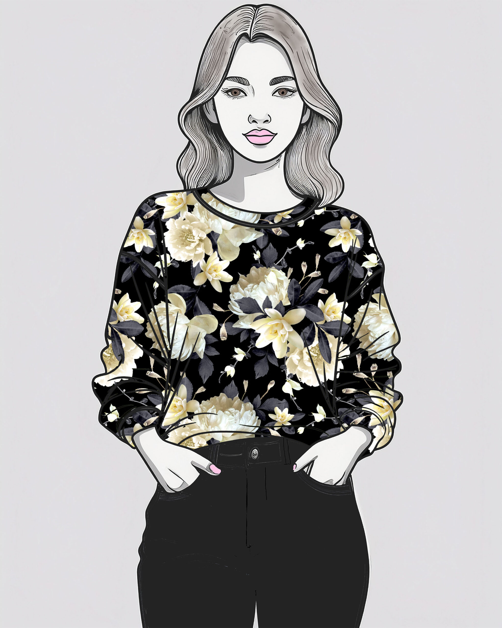 Trikoo: Yönkukat, keltamusta - Image 5