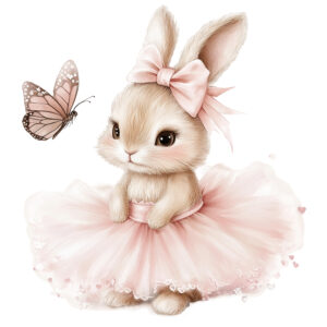 Silityskuvio: Ballerina pupu, perhonen