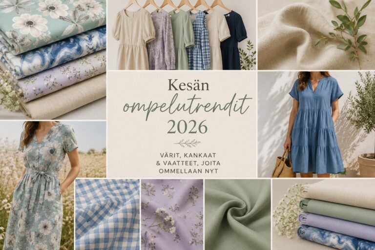 Kesän ompelutrendit 2026 – Näitä vaatteita ja kankaita ommellaan nyt 🌸☀️