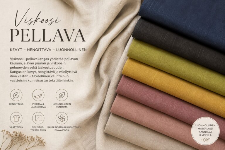 Viskoosipellava – kesän rakastettu kangas luonnolliseen pukeutumiseen 🌿