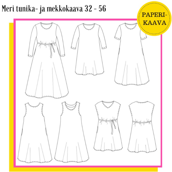 Tunika ja mekkokaava: Meri 32-56