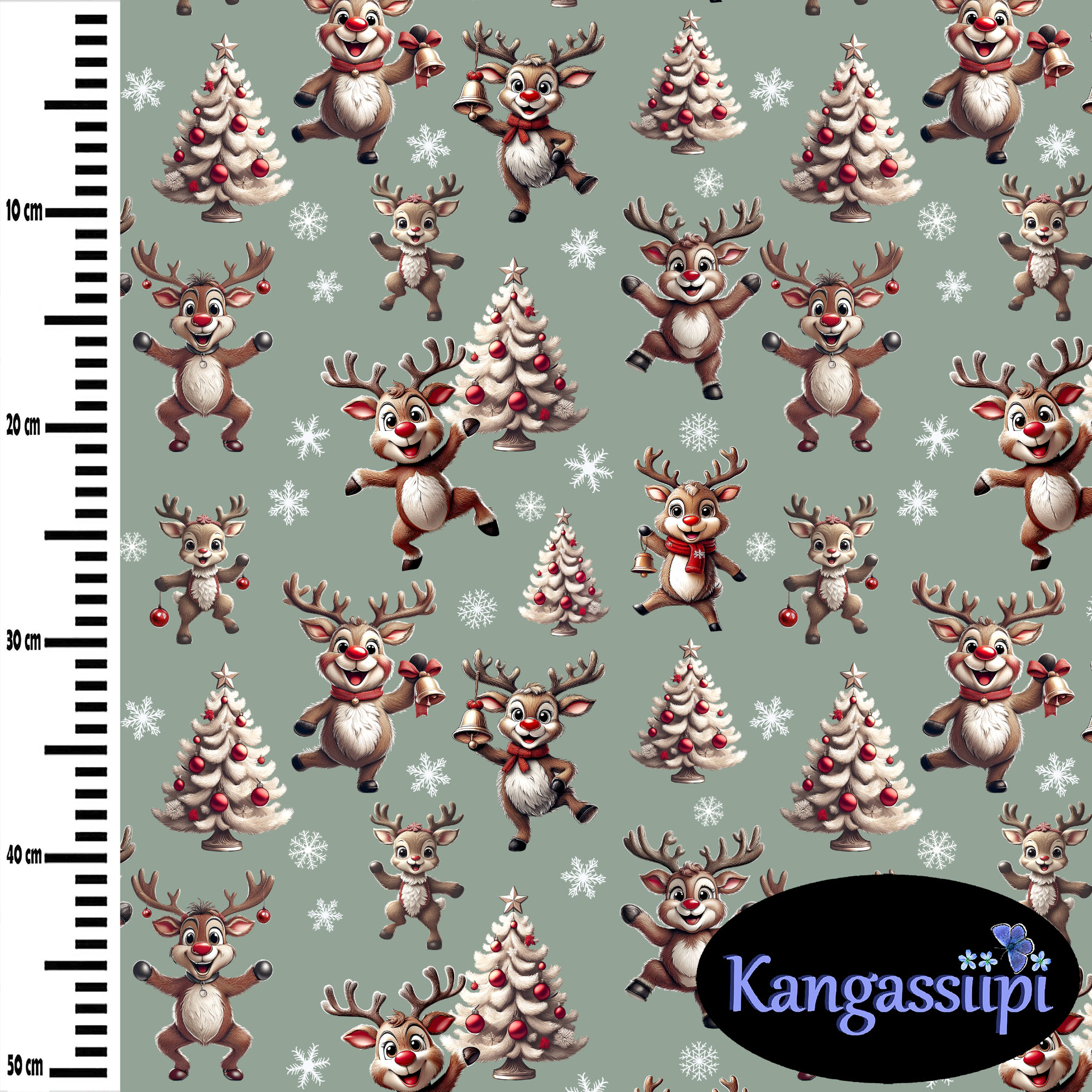 Trikoo: Iloiset Jouluporot, eucalyptys - Image 2