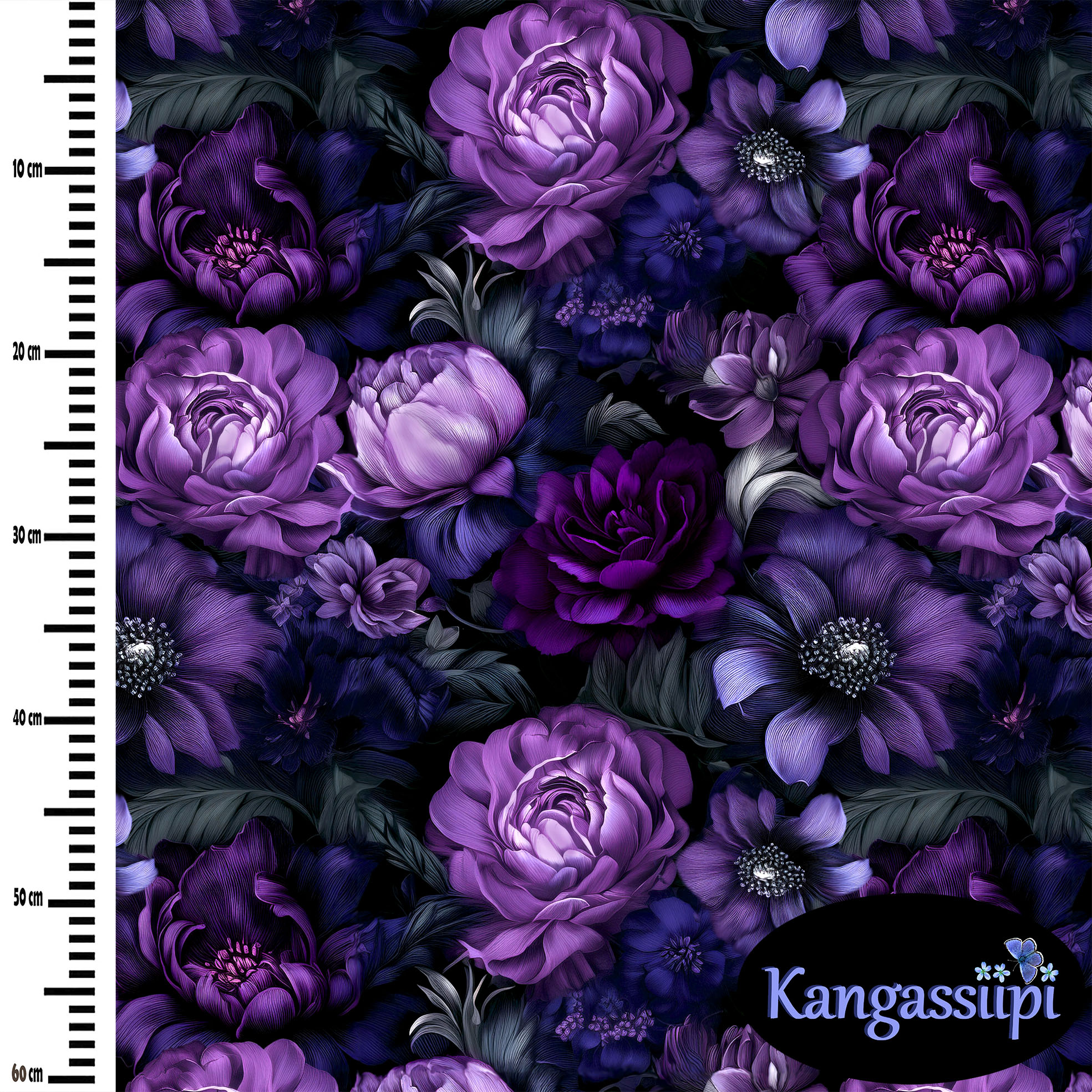 Trikoo: Keskiyön puutarha, purppura - Image 4